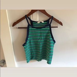 🖤green striped top🖤